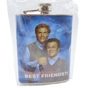 Step Brothers Movie Did We Just Become Best Friends 7oz Stainless Flask NEW